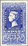 Spain 1950 Spanish Stamp Centenary 75 CTS Blue Edifil 1076. Spain 1950 1076 Queen Isabel II. Uploaded by susofe